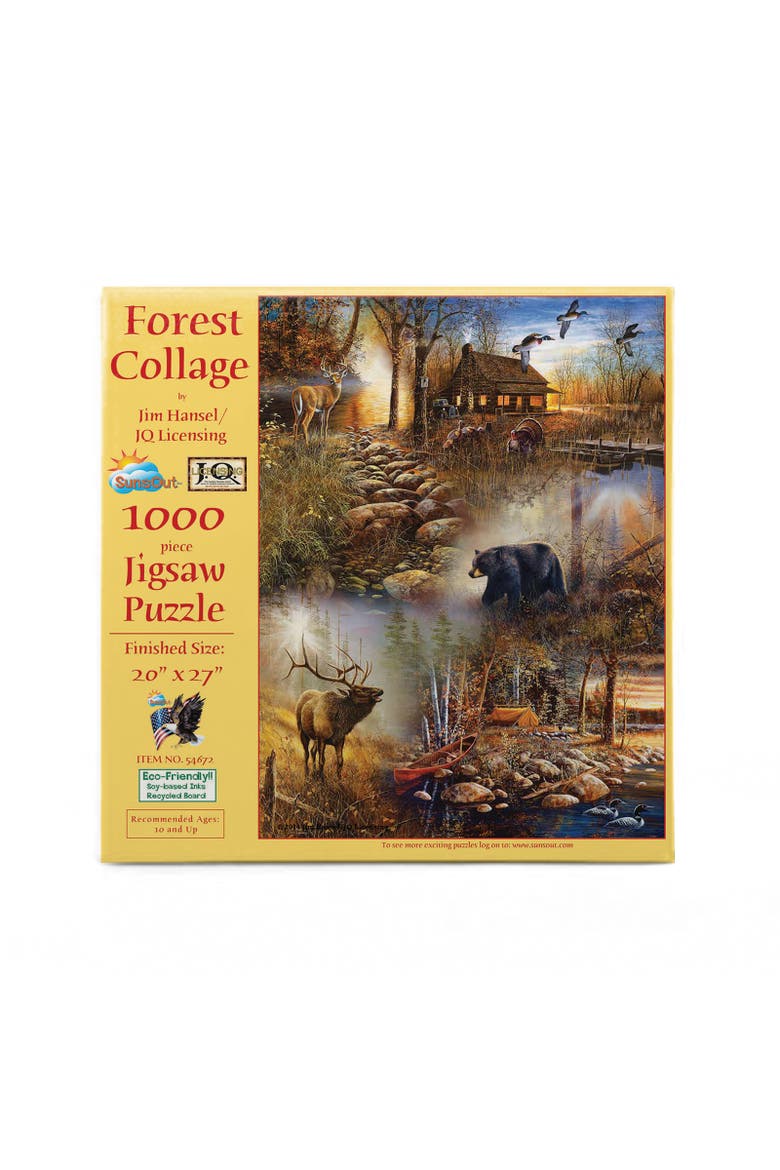 Forest Collage 1000 piece Jigsaw Puzzle for Adults, Alternate, color, Multicolor