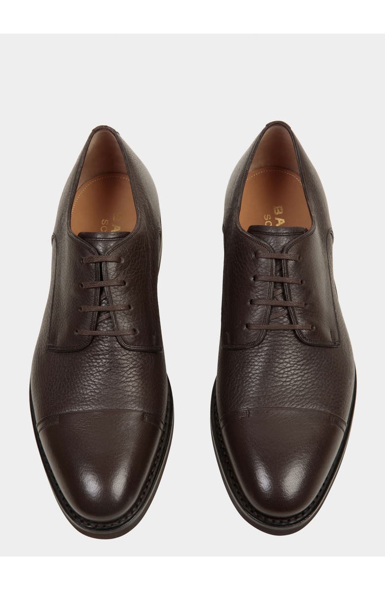 Bally Scribe Un Derby In Deer Leather, Alternate, color, Ebano 21