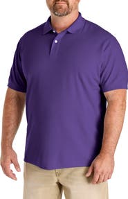 Harbor Bay by DXL Big & Tall Piqué Polo Shirt