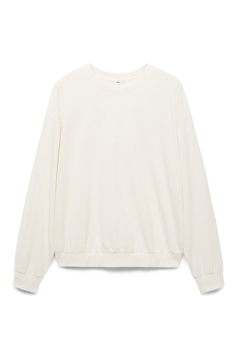 Cotton Sweatshirt, Alternate, color, OFF WHITE