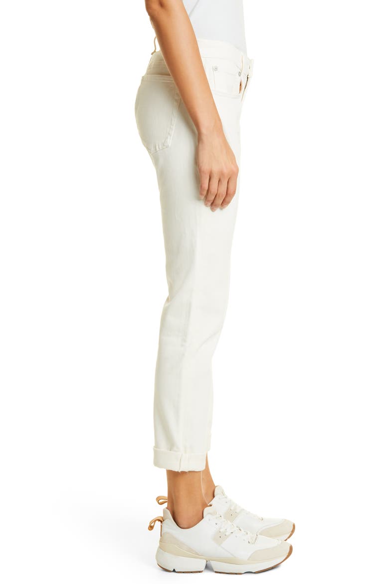 Dre Loopback Boyfriend Jeans, Alternate, color, ECRU