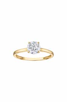 FZN 14K Gold Lab Grown Diamond Solitaire Ring