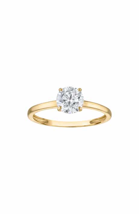 FZN 14K Gold Lab Grown Diamond Solitaire Ring