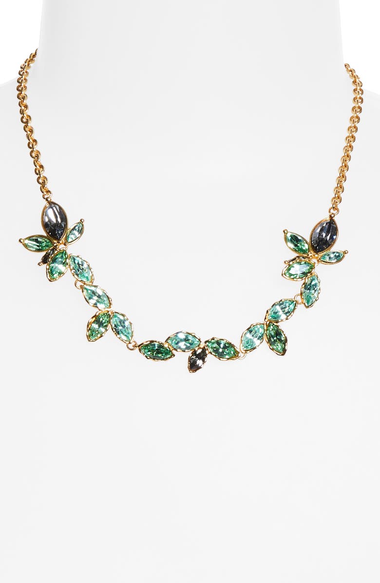 Oscar de la Renta Navette Scramble Necklace, Alternate, color, Peridot