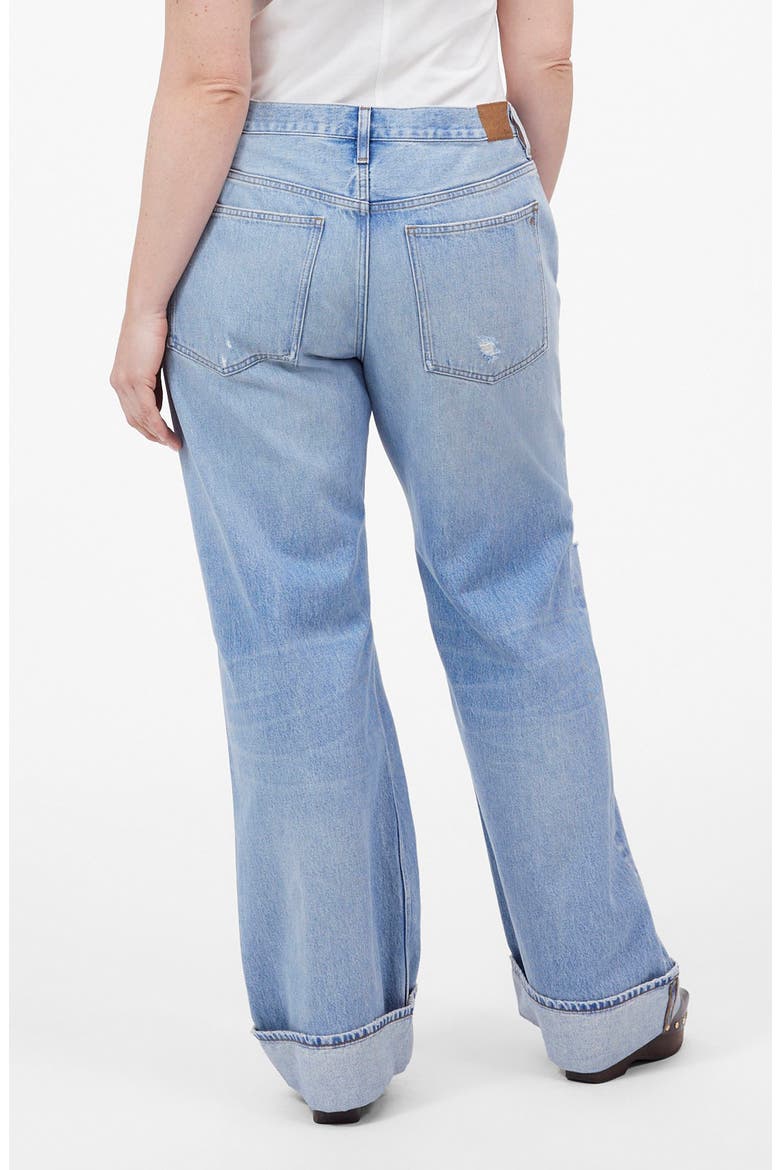 Low Slung Ripped Baggy Jeans, Alternate, color, HALLSTEAD WASH