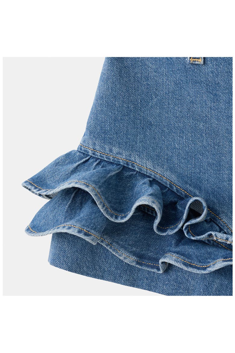 Starring Hailey Bieber Agata Denim Shorts, Alternate, color, MEDIUM BLUE