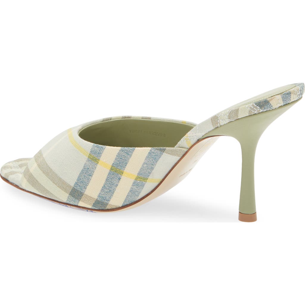 Burberry Mews Check Slide Sandal In Breeze Ip Check