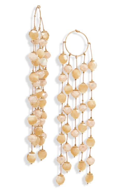 Asteroid Beaded Chandelier Earrings