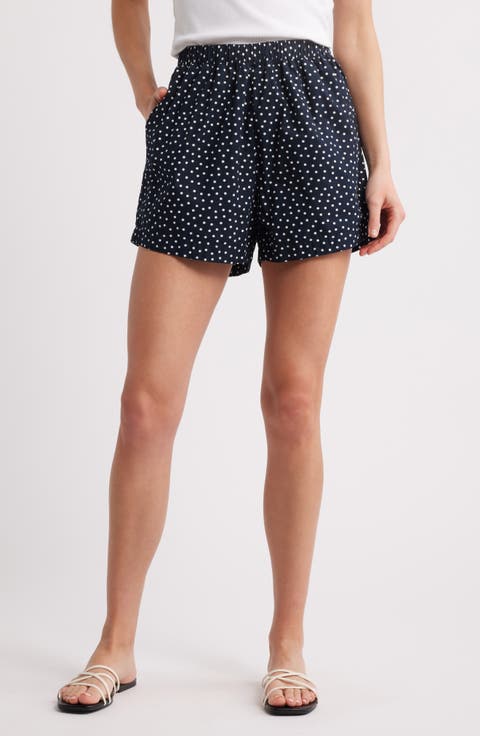 Flynn Polka Dot Pima Cotton Poplin Shorts