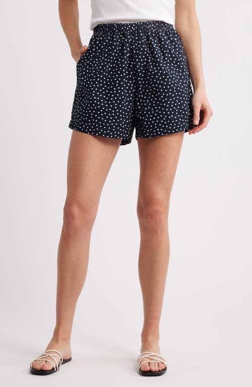 NATION LTD NATION LTD FLYNN POLKA DOT PIMA COTTON POPLIN SHORTS