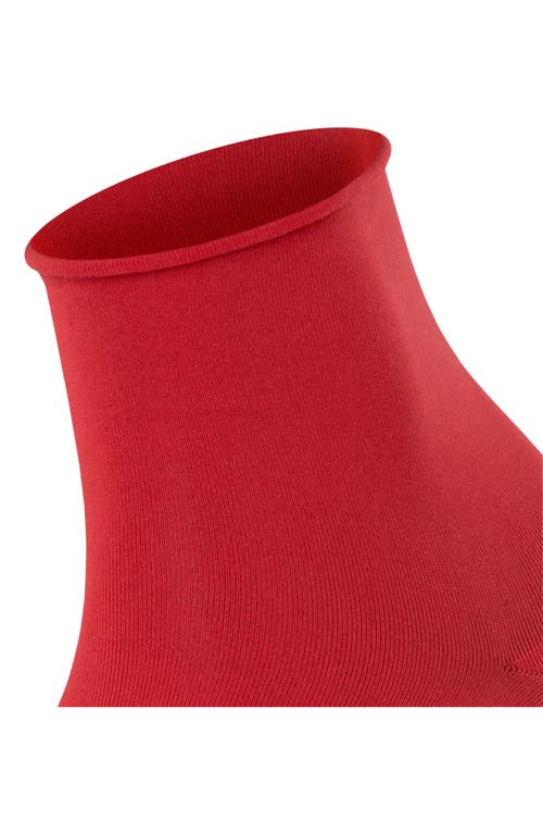 Falke Cotton Touch Short Socks In Red