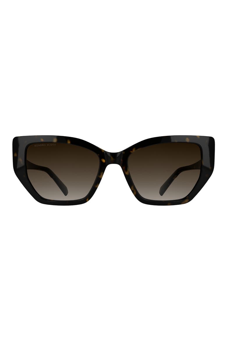 Dira 56mm Butterfly Sunglasses, Main, color, DARK TORTOISE