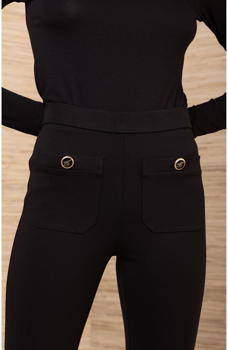 Hale Bob Mazikeen Stretch Pant, Alternate, color, Black