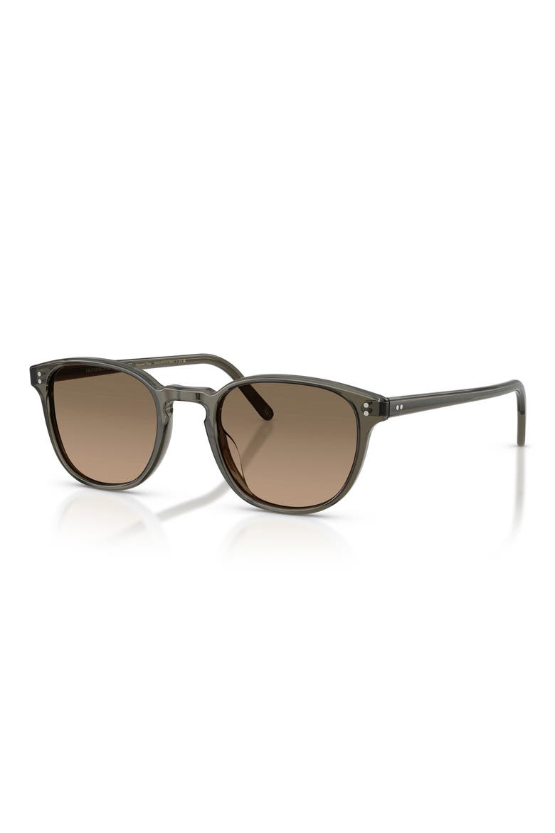 49mm Fairmont Sun Polarized Round Sunglasses, Alternate, color, INKWELL / SANDSTONE