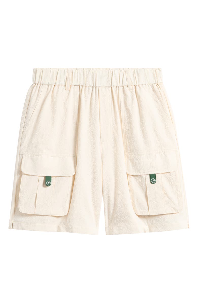 MALBON Bass Club Seersucker Windshorts, Main, color, Ivory