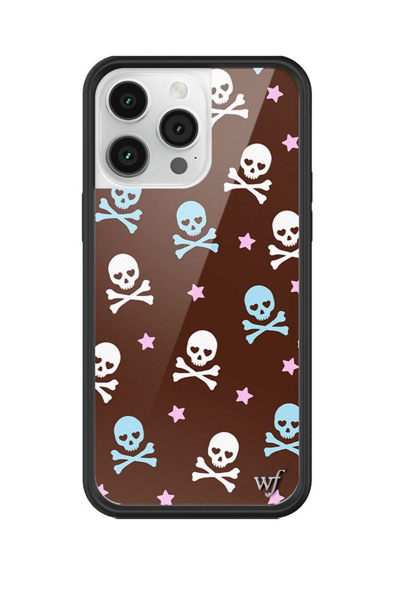 Crossbones iPhone Case, Main, color, Brown