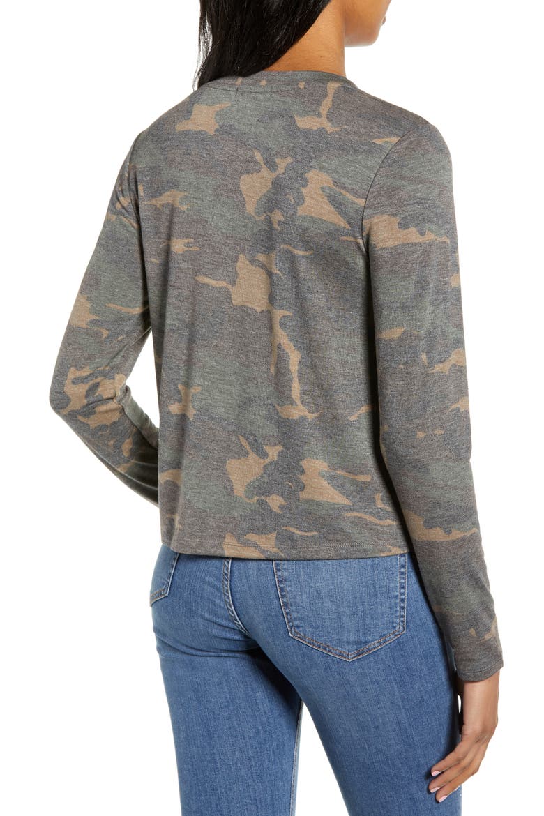 Camo Print Tee, Alternate, color, OLIVE BURNT CAMO