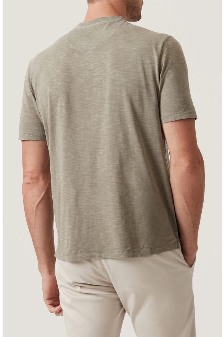 Slub Cotton Henley, Alternate, color, PASTEL OLIVE