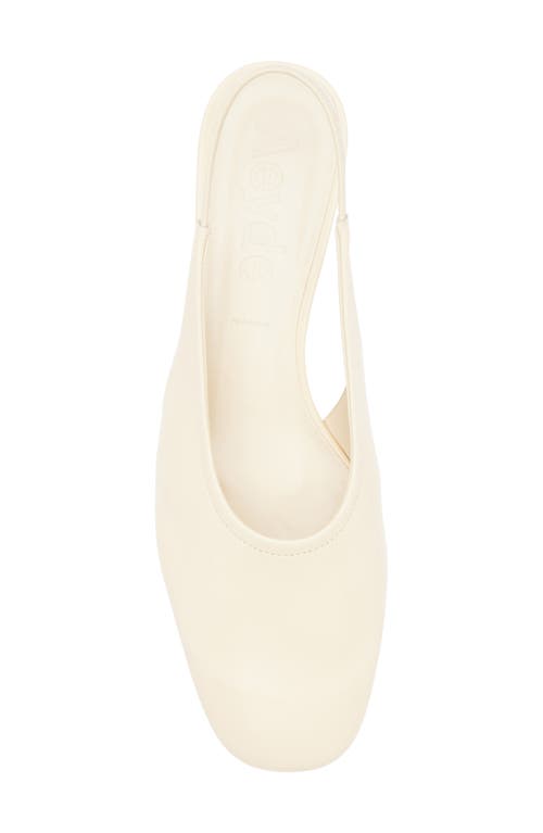Aeyde Dua Slingback Flat In White