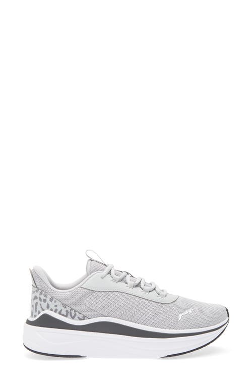 Puma Stakd Evo Premium Knit Sneaker In Cool Light Gray- Silver