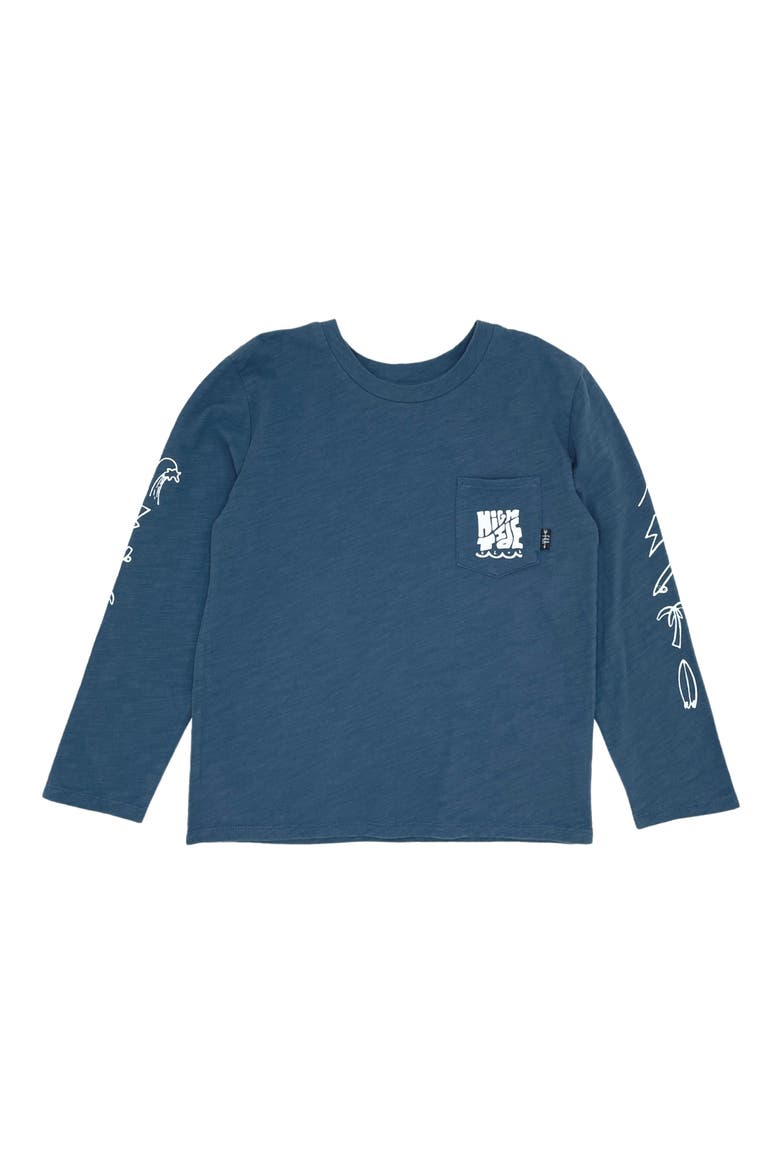 Kids' High Tide Long Sleeve Graphic T-Shirt, Main, color, NAVY