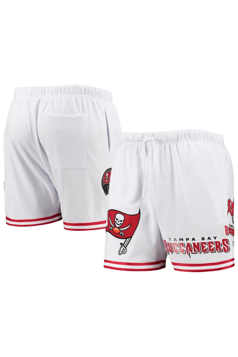Men's Pro Standard White/Red Tampa Bay Buccaneers Mesh Shorts, Main, color, White