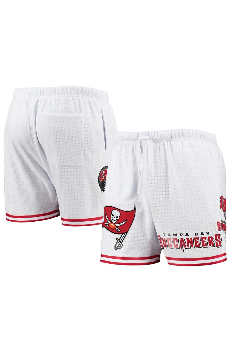 PRO STANDARD Men's Pro Standard White/Red Tampa Bay Buccaneers Mesh Shorts, Main, color, White