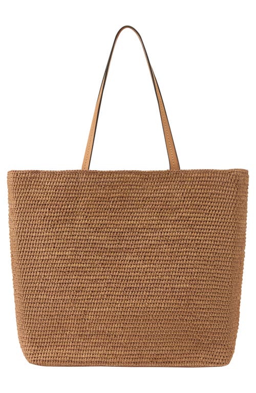 Helen Kaminski Matale Raffia Tote In Nougat/caramel