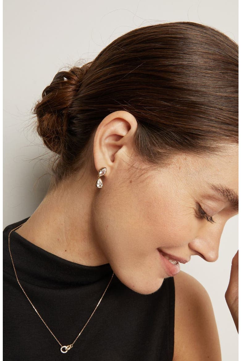 Georgian Toi et Moi Drop Earrings, Alternate, color, Yellow