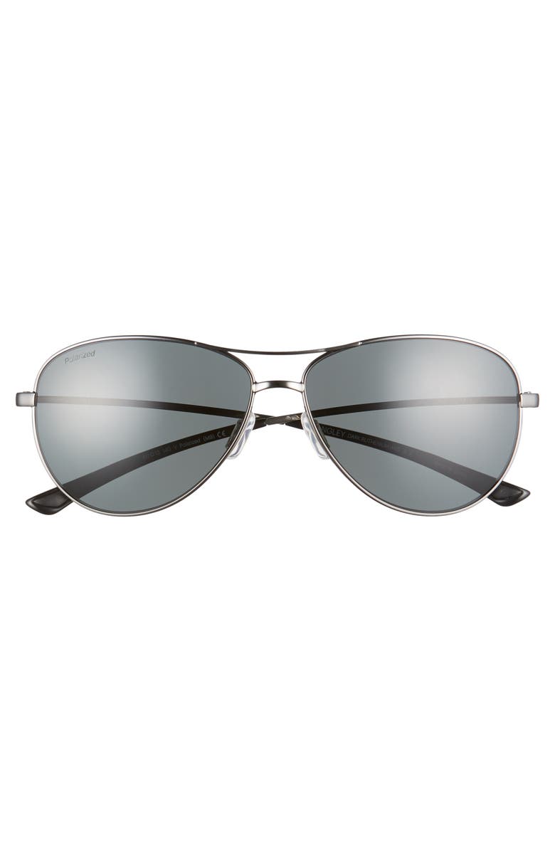 Smith Langley 60mm ChromaPop<sup>™</sup> Polarized Aviator Sunglasses, Alternate, color, 