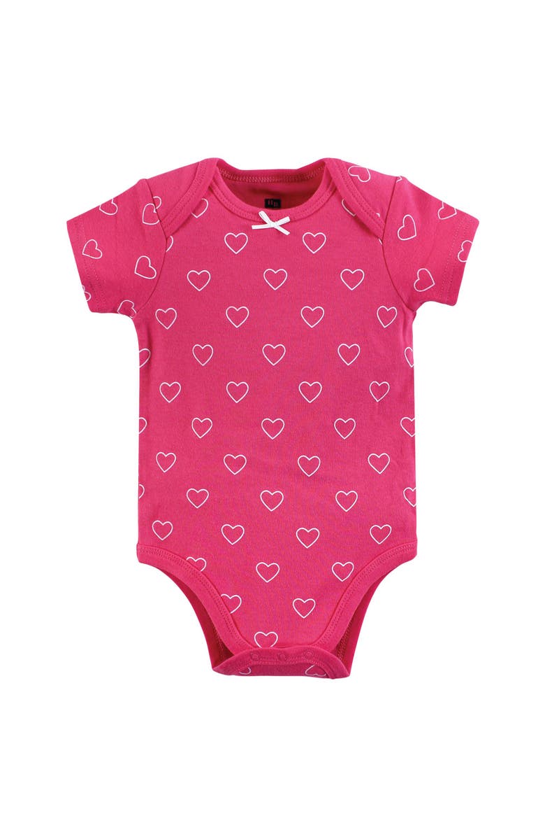 Hudson Baby Three-Piece Set of Cotton Bodysuits, Alternate, color, Mommy Latte