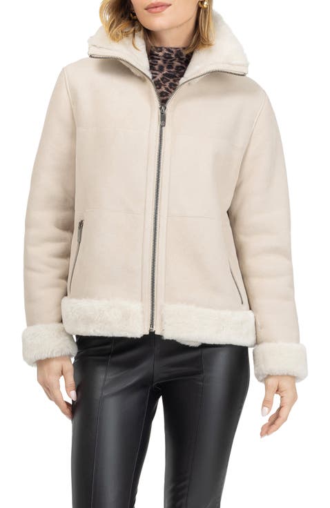 Merino Shearling Lamb Zip Jacket