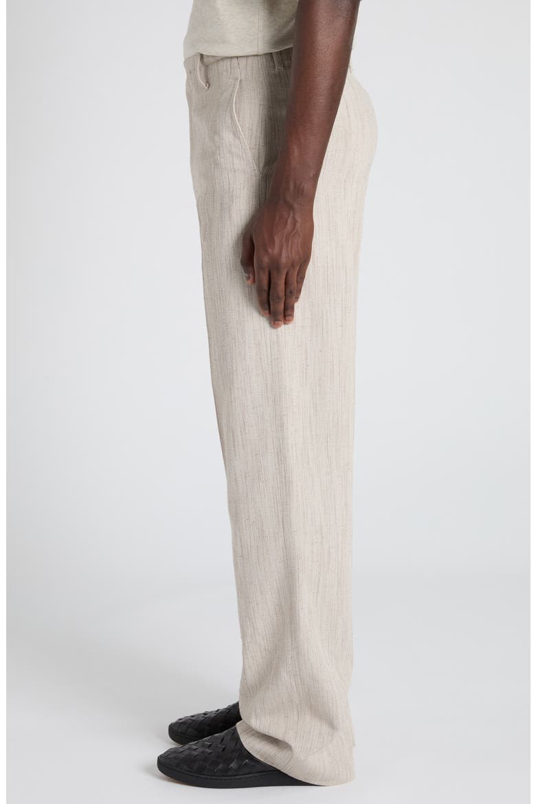 Textured Viscose Trousers, Alternate, color, 2674 GREY PUTTY