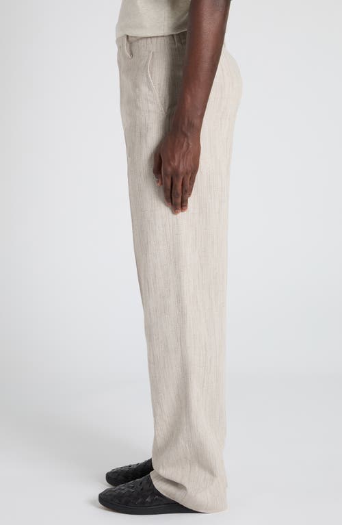 Bottega Veneta Textured Viscose Trousers In Gray