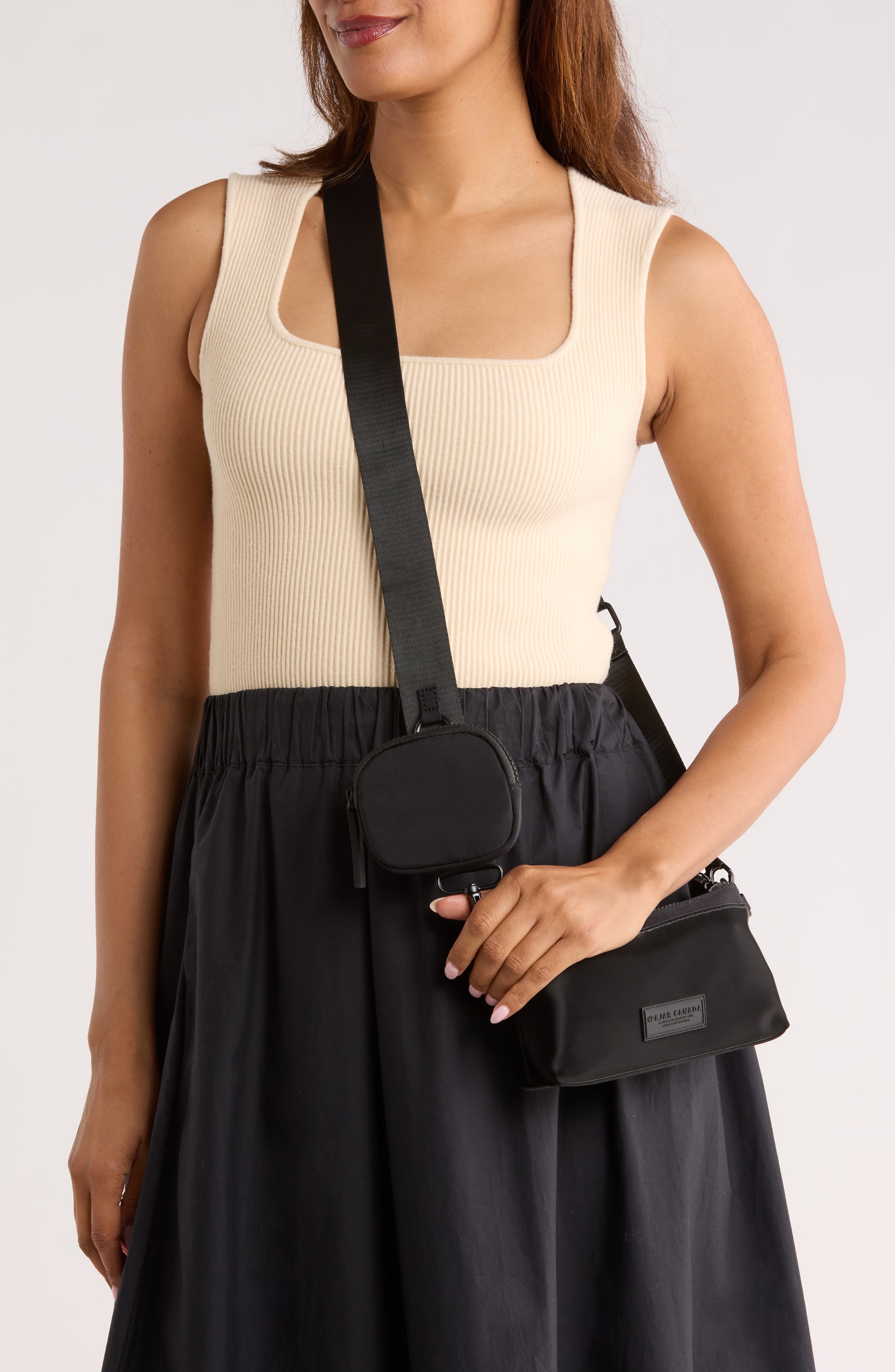 Pajar Celion Crossbody Bag, Alternate, color, Black