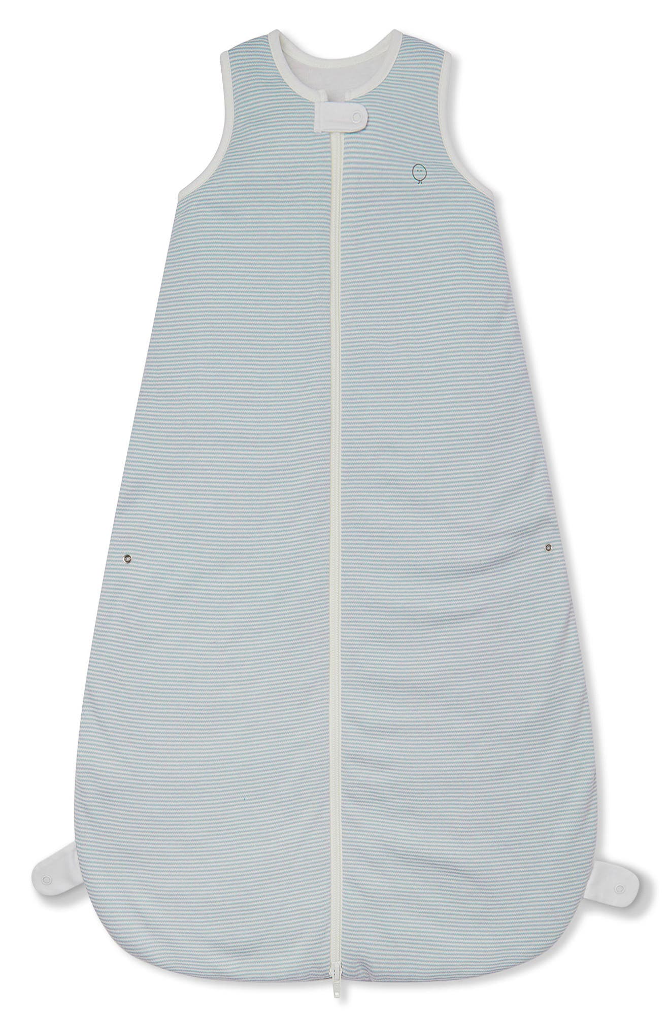MORI Kids' Zip-Up Wearable Blanket in Blue Stripe 