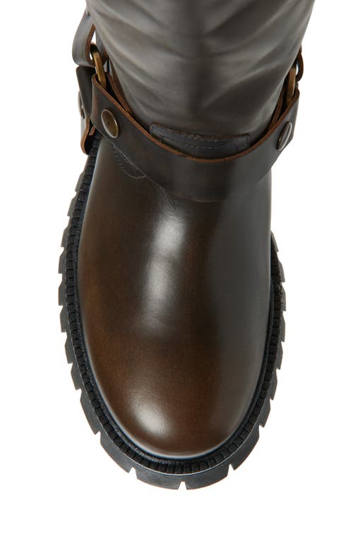 Golden Goose Kurt Chunky Low Heels Ankle Boots In Brown Leather In Brown