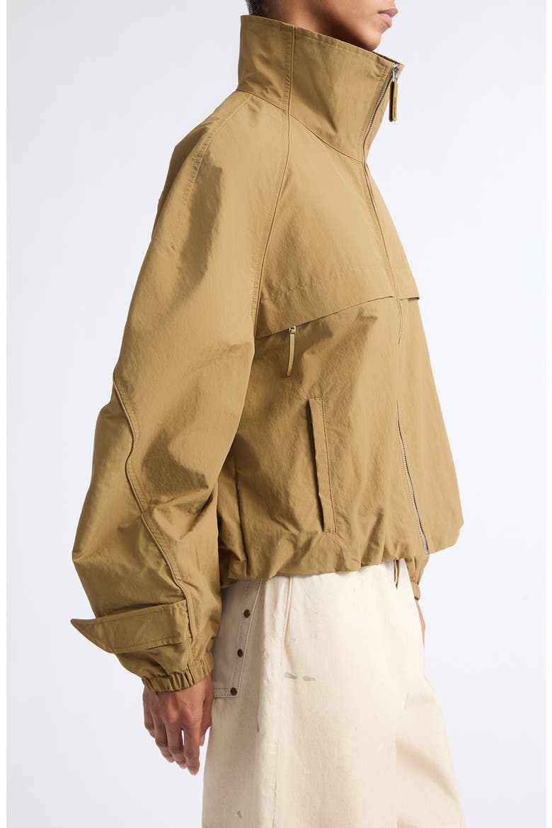Odill Water Repellent Peached Nylon Jacket, Alternate, color, DARK KHAKI