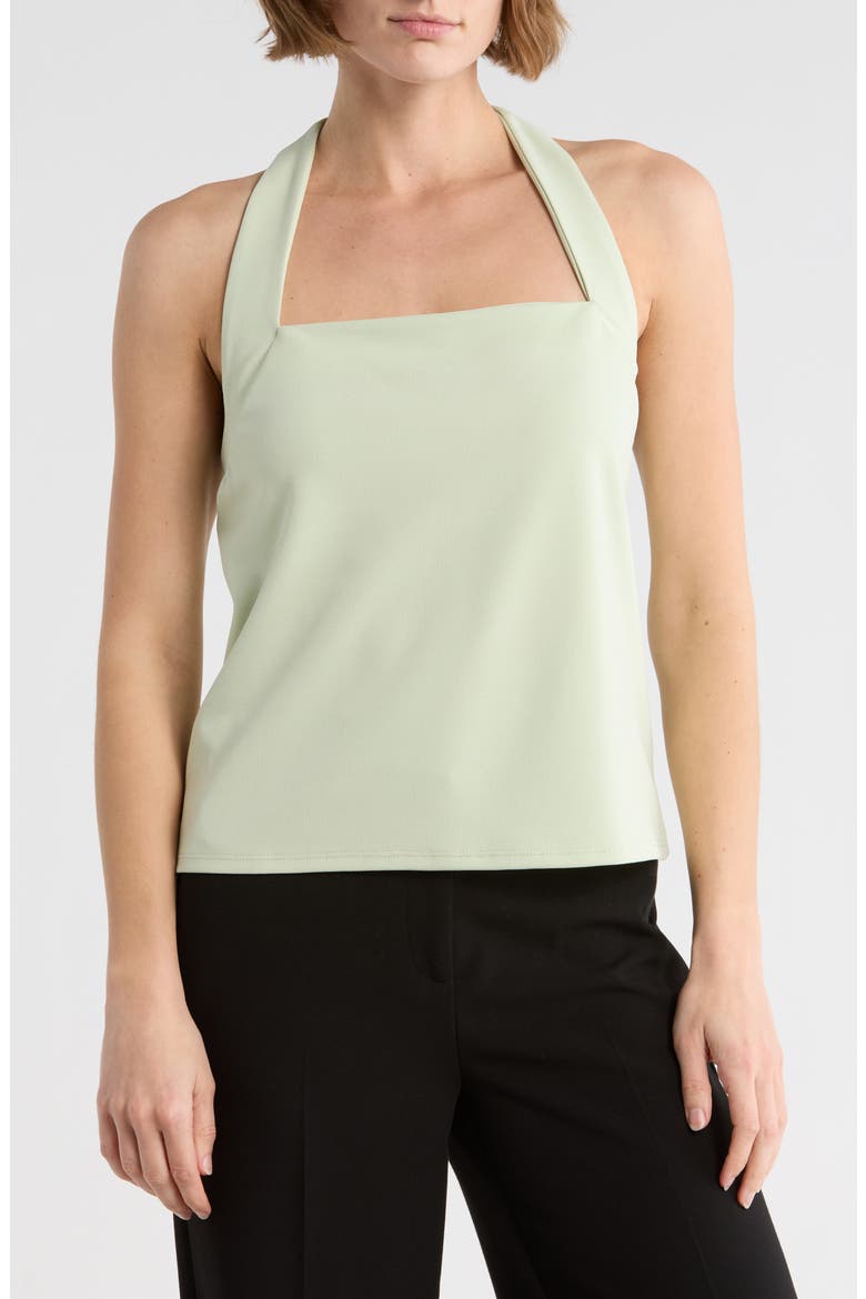 Square Neck Halter Top, Main, color, SEA FOAM