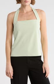 Halogen® Square Neck Halter Top
