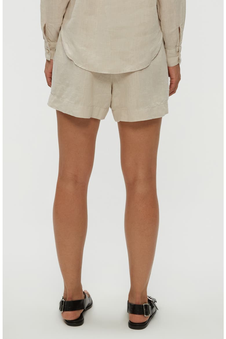 Mavis Linen Shorts, Alternate, color, WINDCHIME