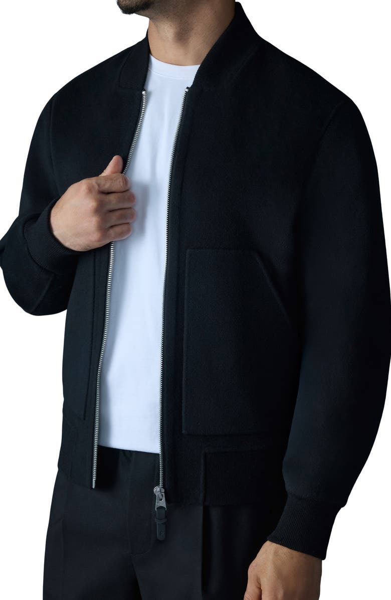 Mackage Emilio Water Repellent Wool Double Face Bomber Jacket, Alternate, color, 