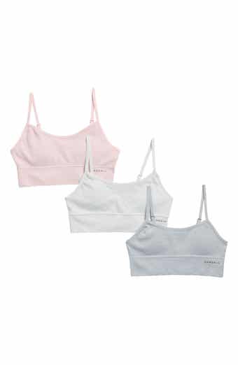 Danskin Kids' Assorted 3-Pack Scalloped Bralettes