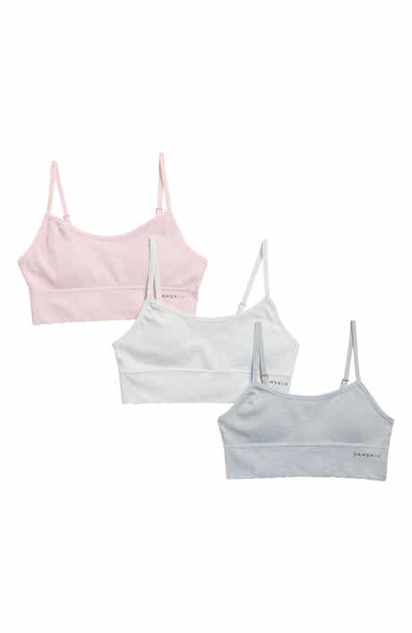 Danskin Kids' Assorted 3-Pack Scalloped Bralettes