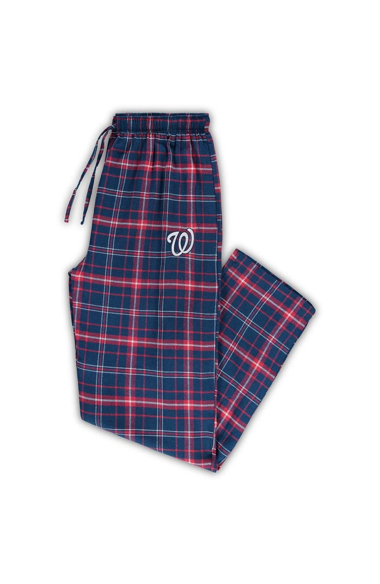 CONCEPTS SPORT Men's Concepts Sport Navy/Red Washington Nationals Big & Tall Team Flannel Pants, Alternate, color, 