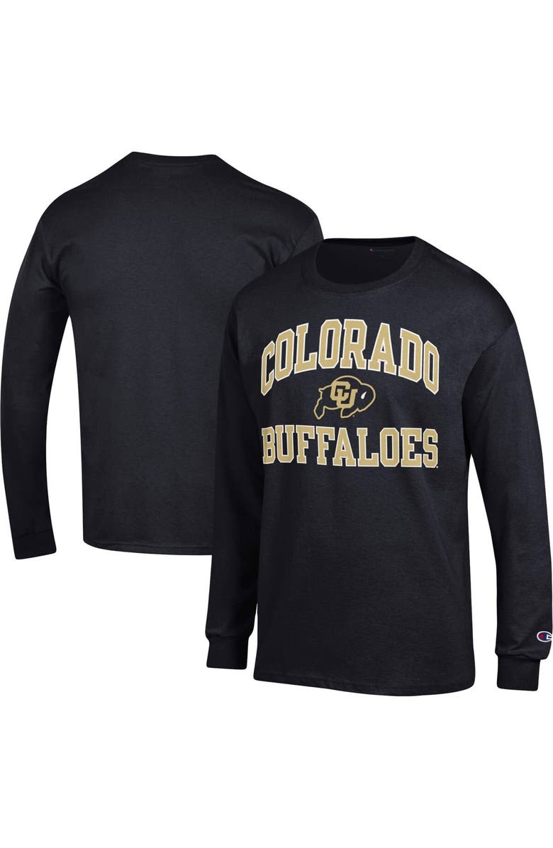 Champion Men's Champion Black Colorado Buffaloes High Motor Long Sleeve T-Shirt, Main, color, Black