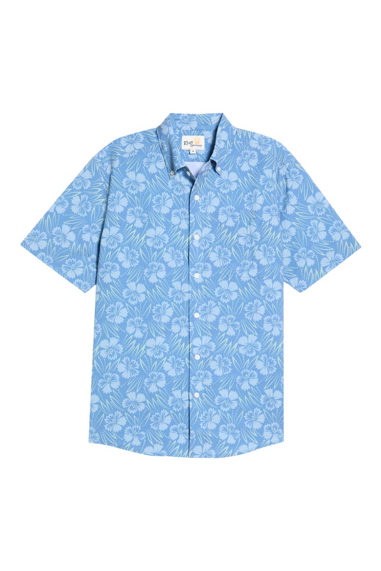 Blossom Harmony Button-Down Shirt, Main, color, MOONLIGHT BLUE