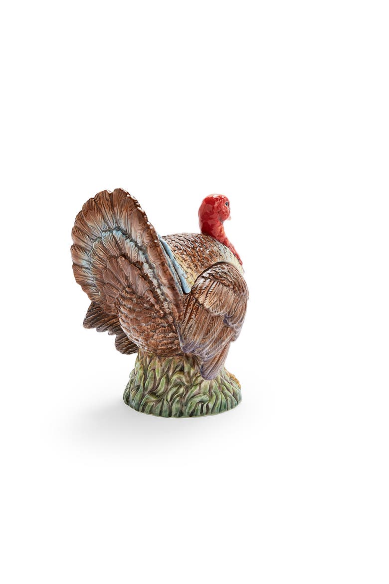 Woodland Turkey 14oz Gravy Boat with Ladle, Alternate, color, Brown