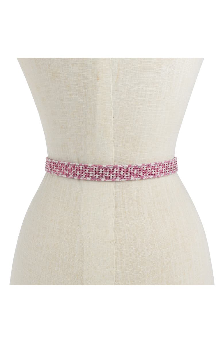 Kurt Geiger London Crystal Houndstooth Belt, Alternate, color,