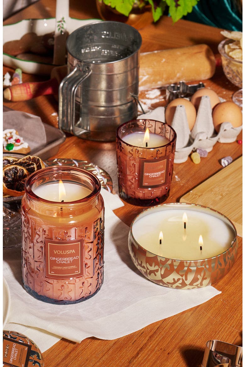 Gingerbread Chalet Large Jar Candle, Alternate, color, NO COLOR